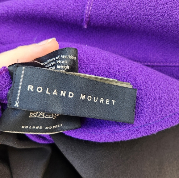 Roland Mouret Purple One Shoulder Mini Dress - Picture 6 of 12